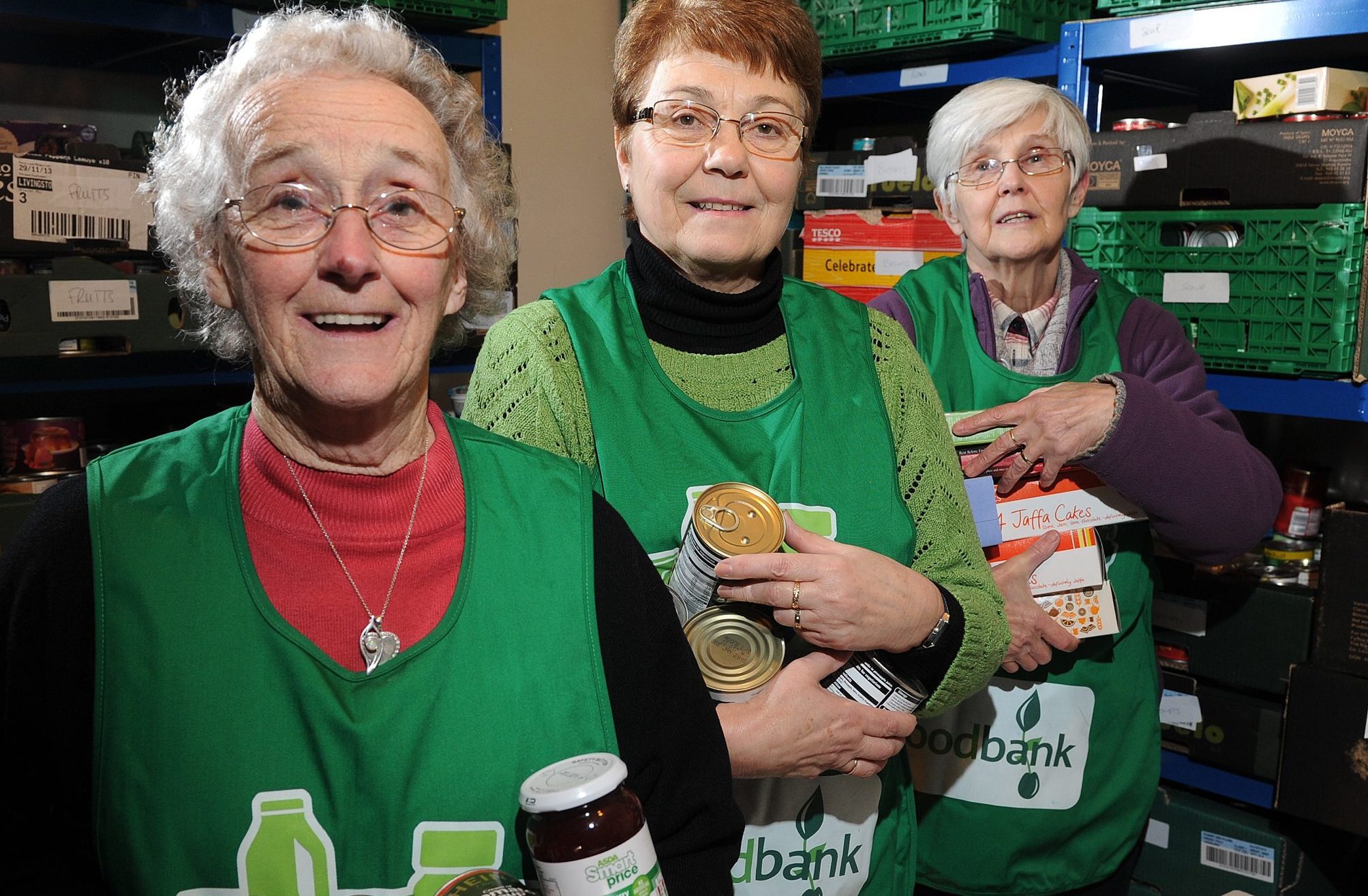 Perth foodbank volunteers.