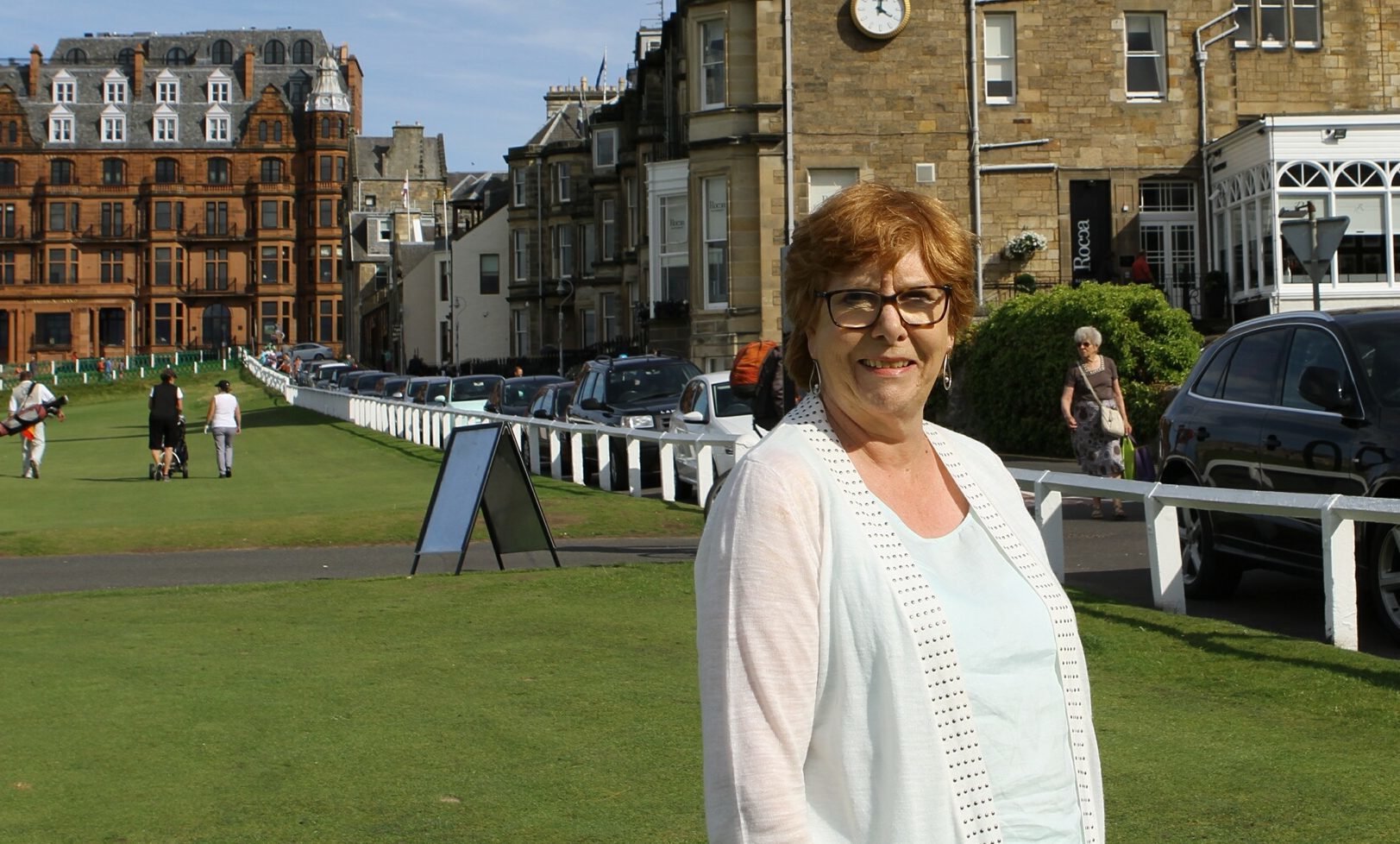At the Old Course, Cllr Dorothea Morrison