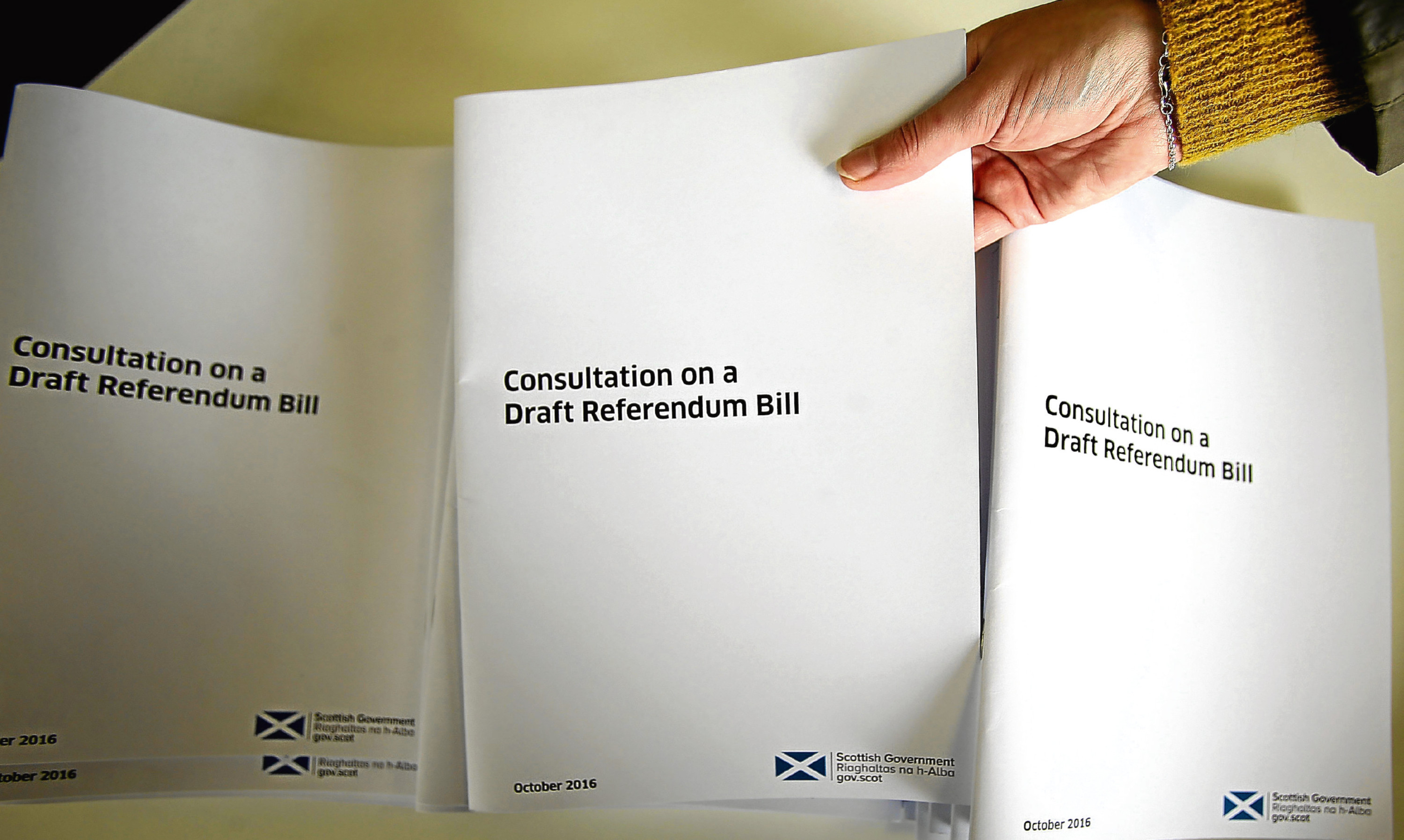 The Scottish Government's referendum consultation paper.