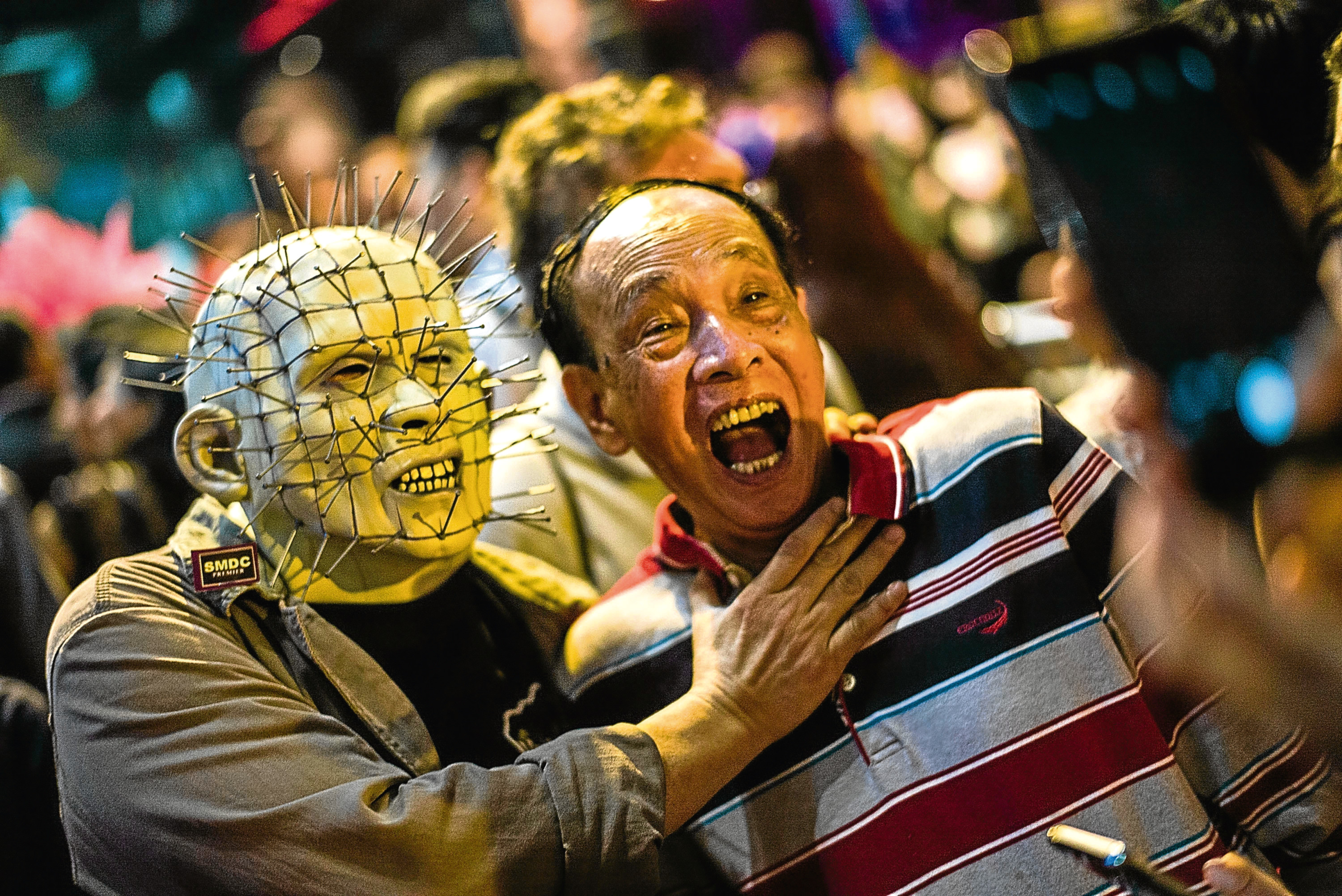 Scary stuff: This is exactly how Helen feels about Halloween. Picture: Getty.