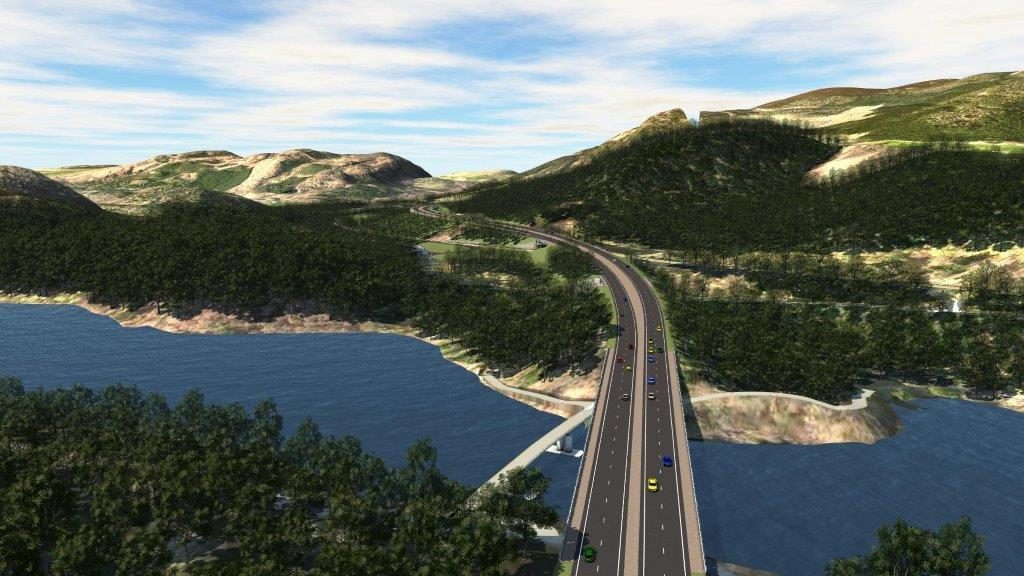The preferred option for the A9 dualling from Pitlochry to Killiecrankie.