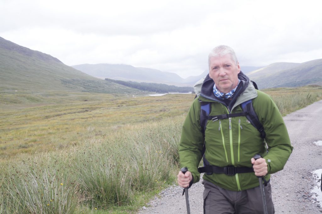 Alan out walking in the Cairngorms.