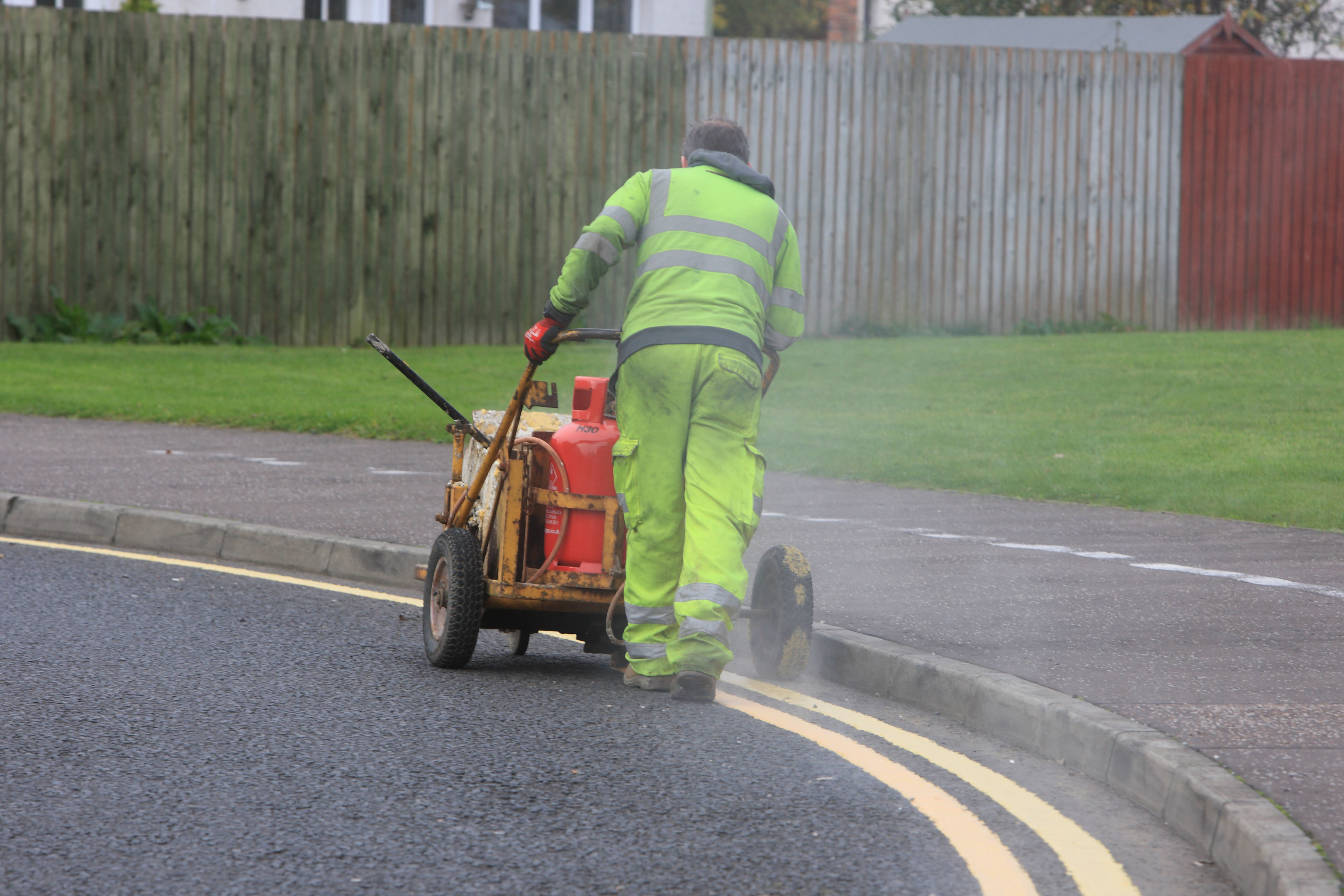 Lining in Auld Bond Road Perth.