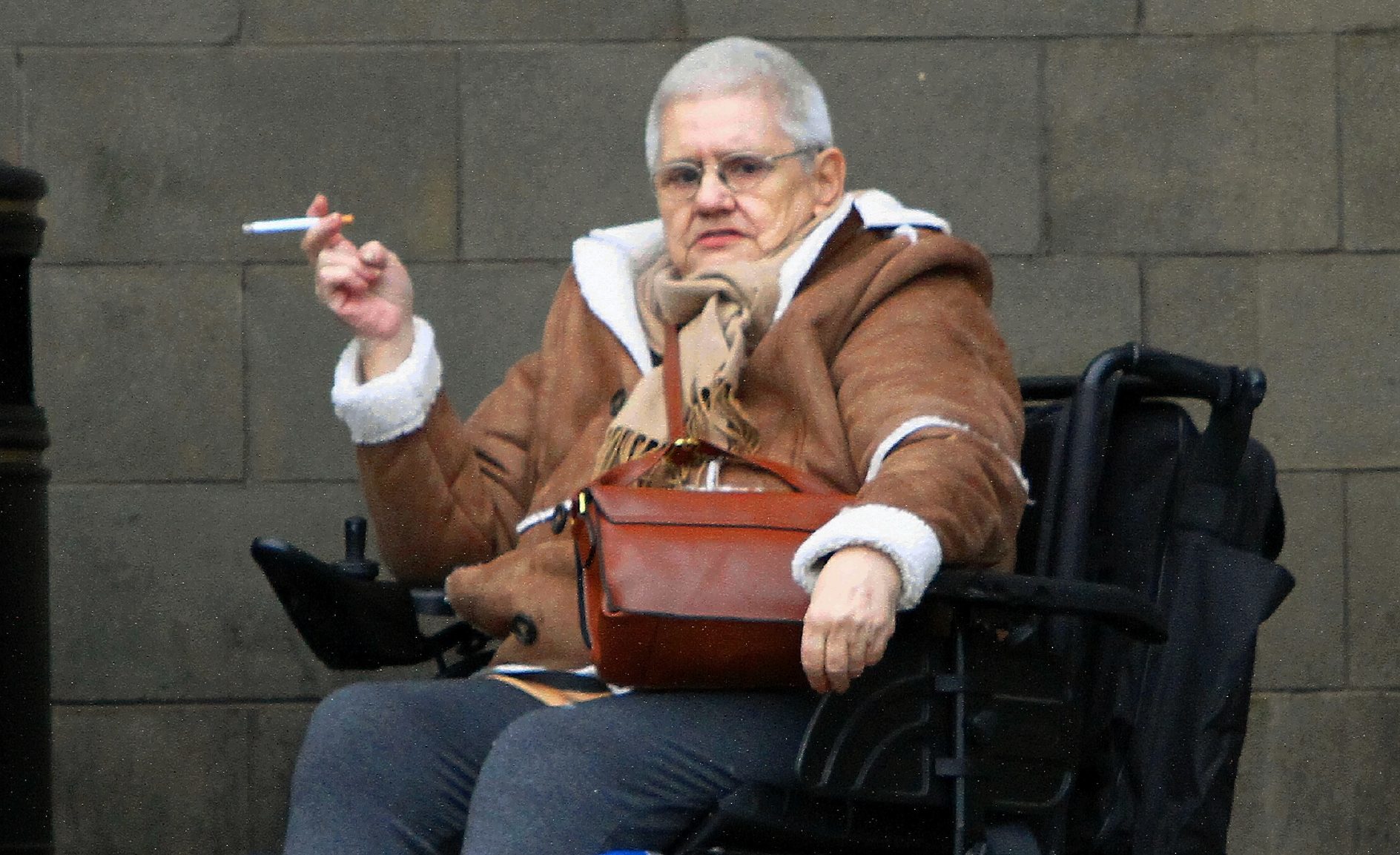 Isabella Jackson outside Kirkcaldy Sheriff Court before she was jailed