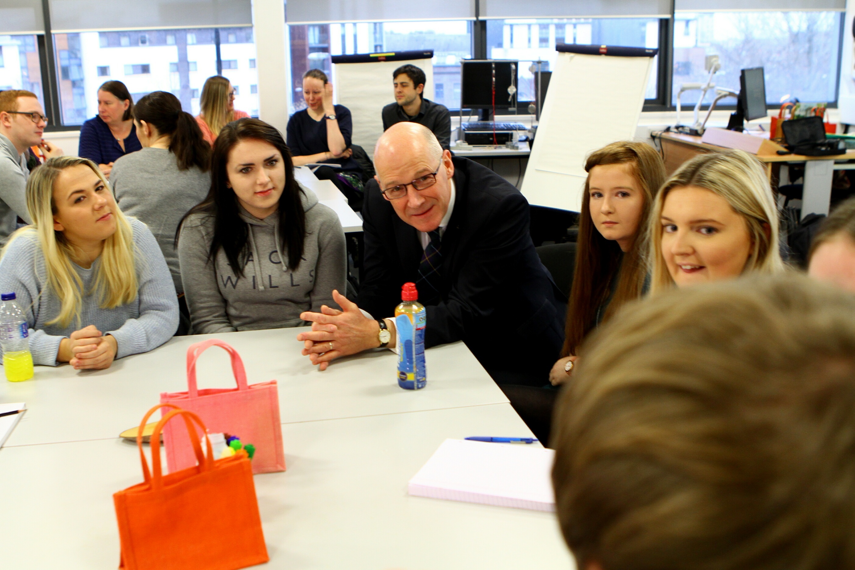 Mr Swinney wants more students to consider a career in teaching.
