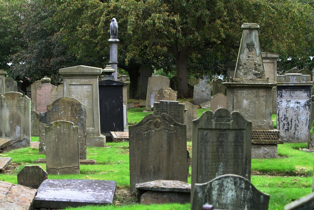 The Howff is one of Scotland's oldest graveyards.