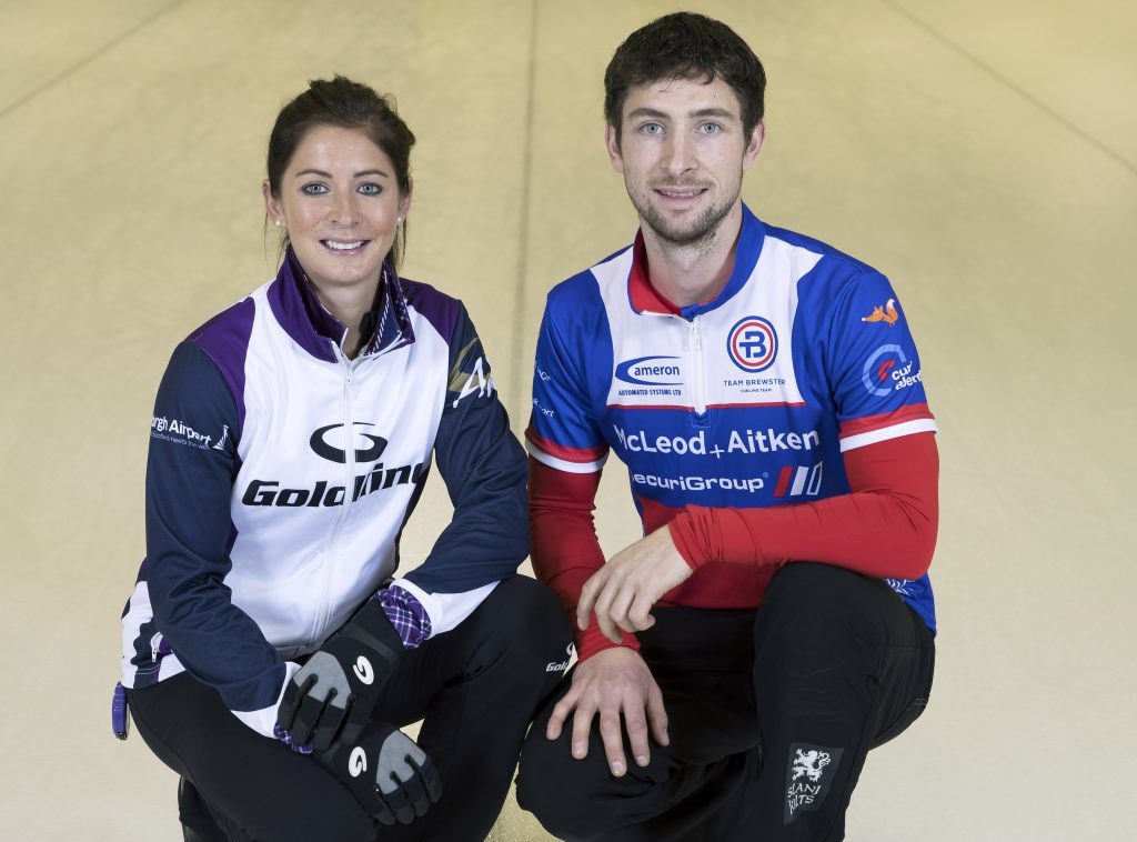 A future mixed doubles partnership? Eve and Glen Muirhead.