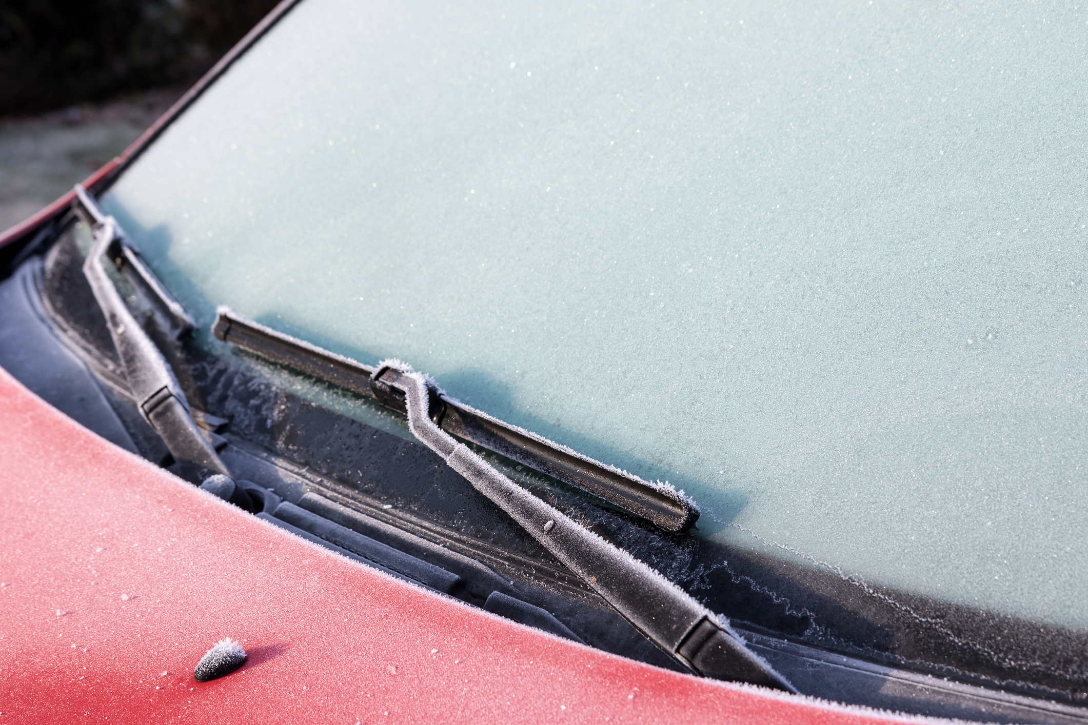 Frozen windscreens will be common as winter officially begins.