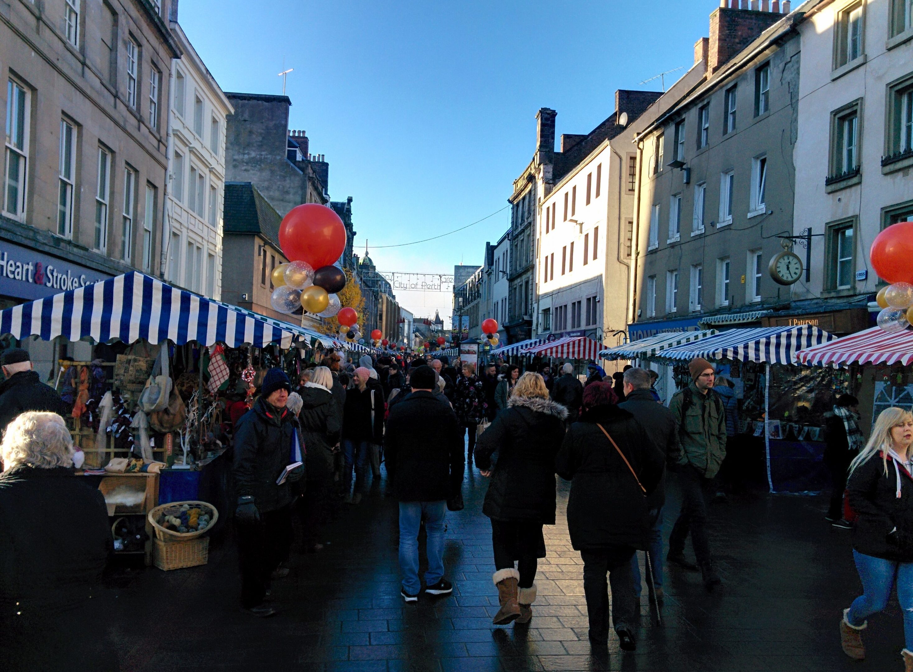 The festival of chocolate in Perth's High Street.