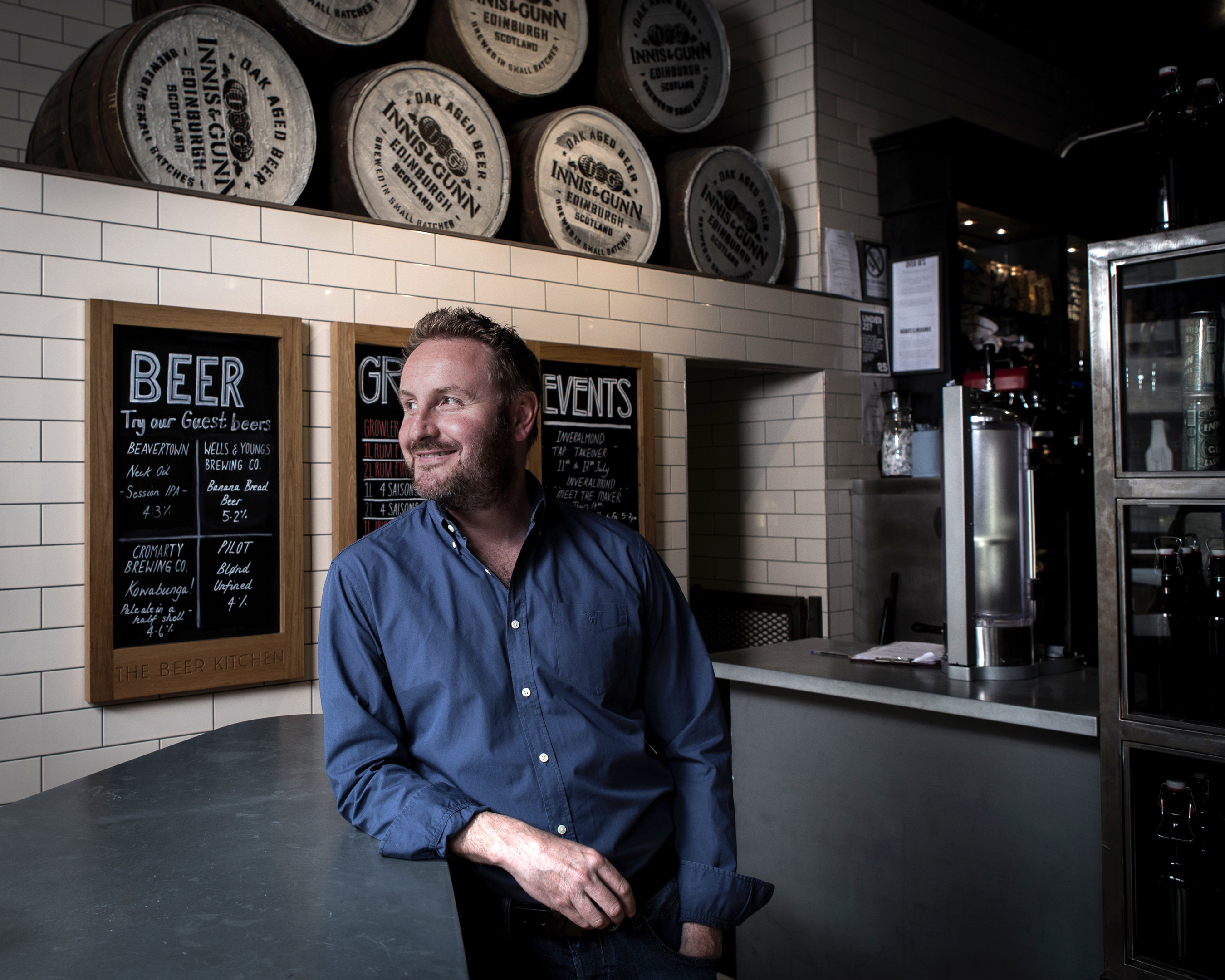 Dougall Gunn Sharp, founder and master brewer at Innis & Gunn.