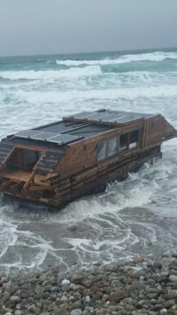 Houseboat drifts across Atlantic