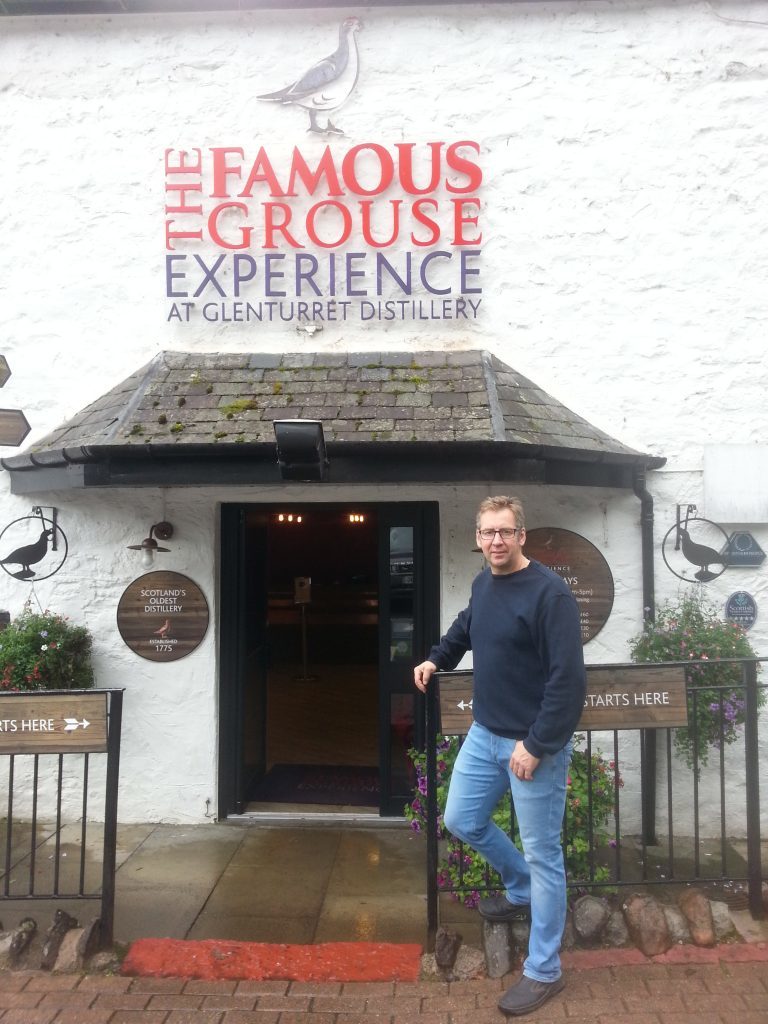Aurora Spirit’s head distiller Gjermund Stensrud visits The Famous Grouse Experience to learn traditional distilling.