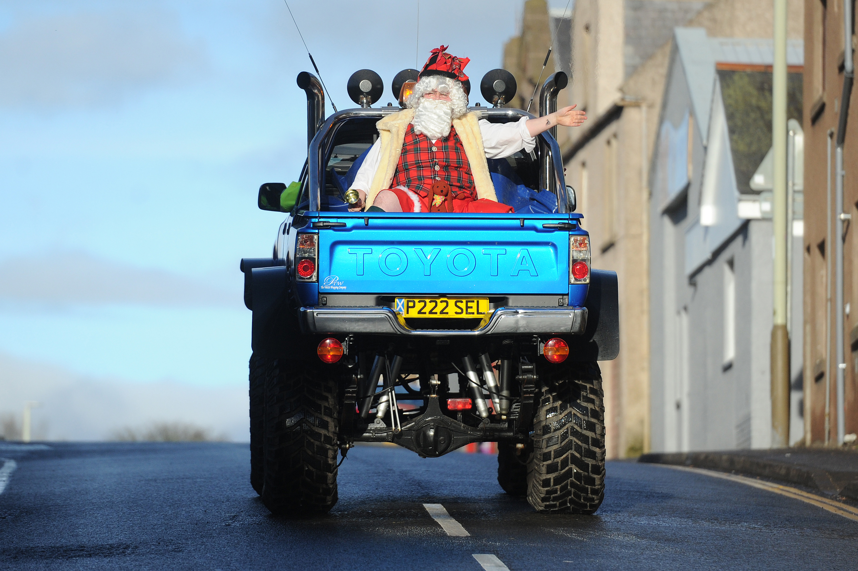 Santa arrived in style at the 2016 Brechin event