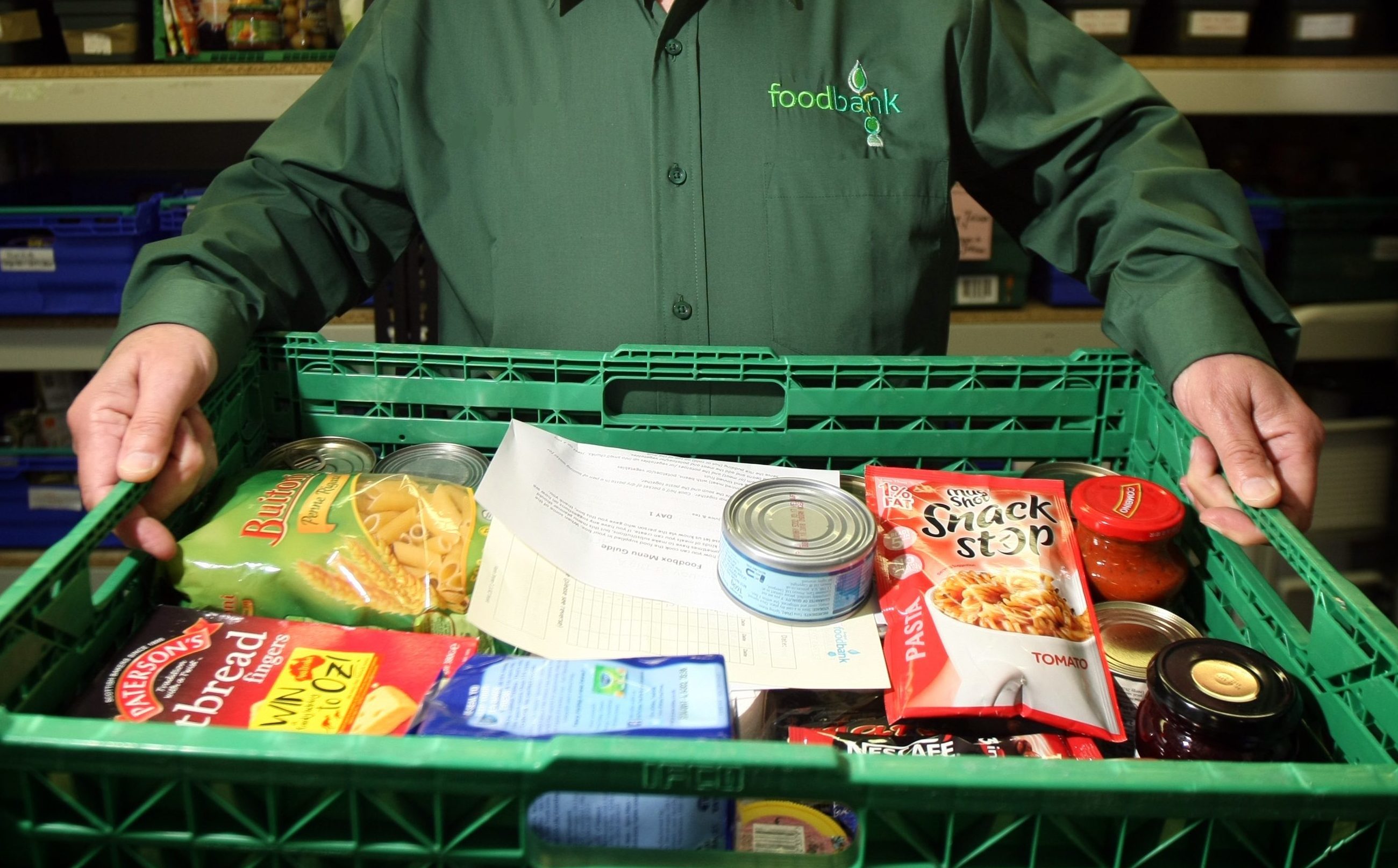 Demand at foodbanks is increasing