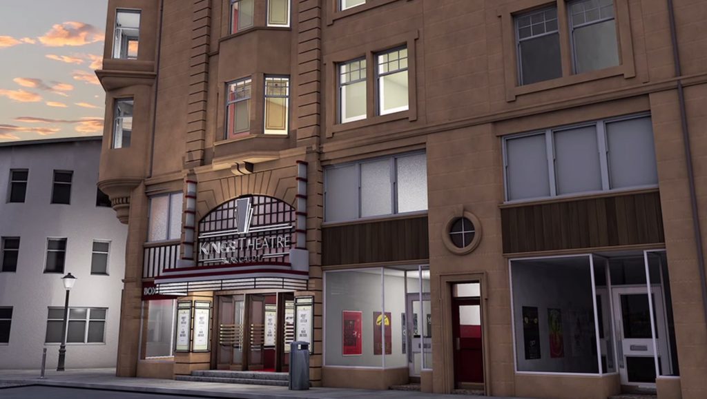 Artist's impression of the exterior of the completed Kings Theatre, Kirkcaldy.