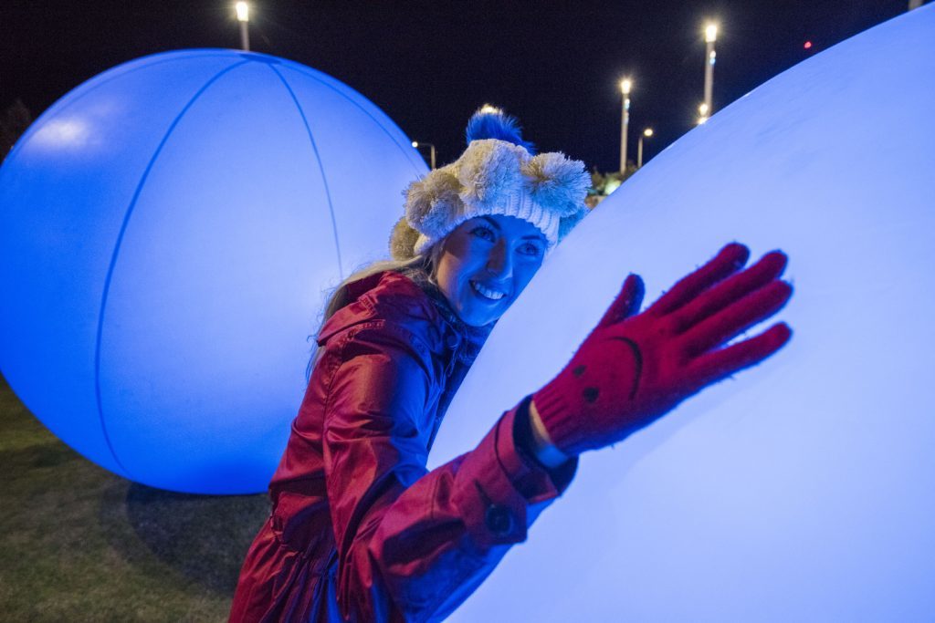 Get up close to the otherworldly spheres during Light Nights. 