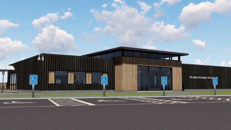 A graphic of the proposed new centre for Lochore Meadows.