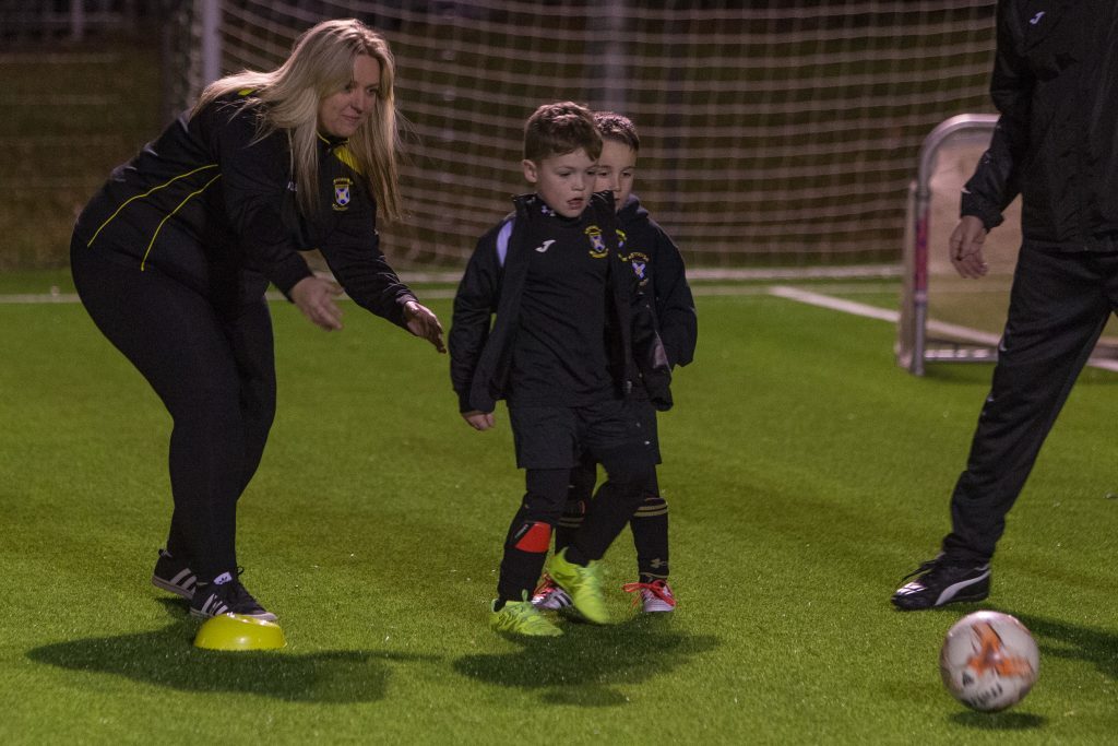 East Fife Youth Academy run by Lorna McAuley training at Windmill Campus in Kirkcaldy