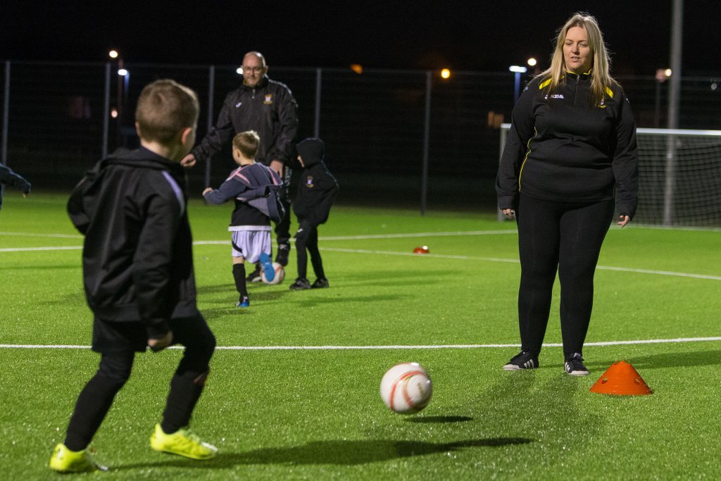 East Fife Youth Academy run by Lorna McAuley training at Windmill Campus in Kirkcaldy.