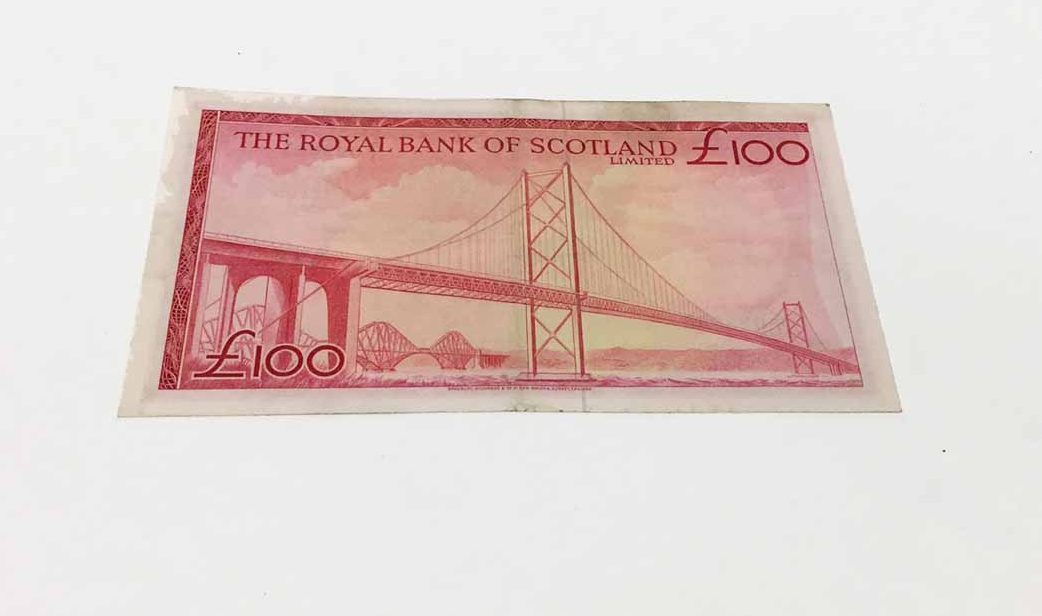 A rare £100 note sold for £320.