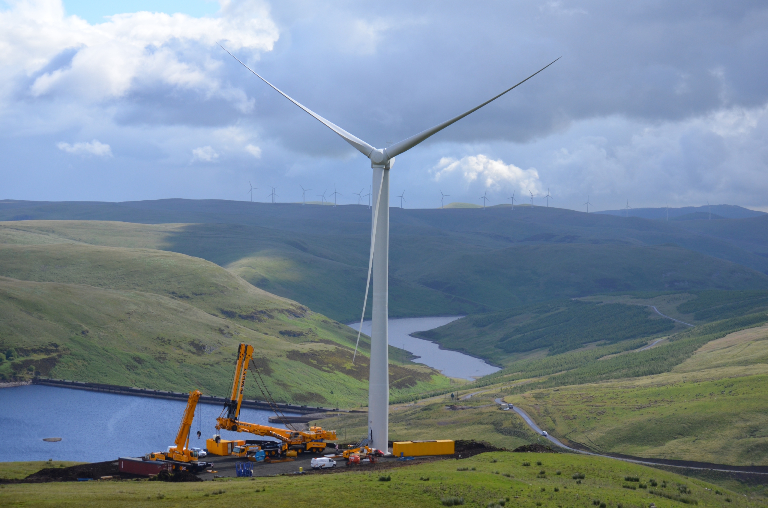 The John Muir Trust has agreed that industrial development -
 such as the turbines of the Burnfoot Hill wind farm, near Blackford - is damaging the tourism industry.