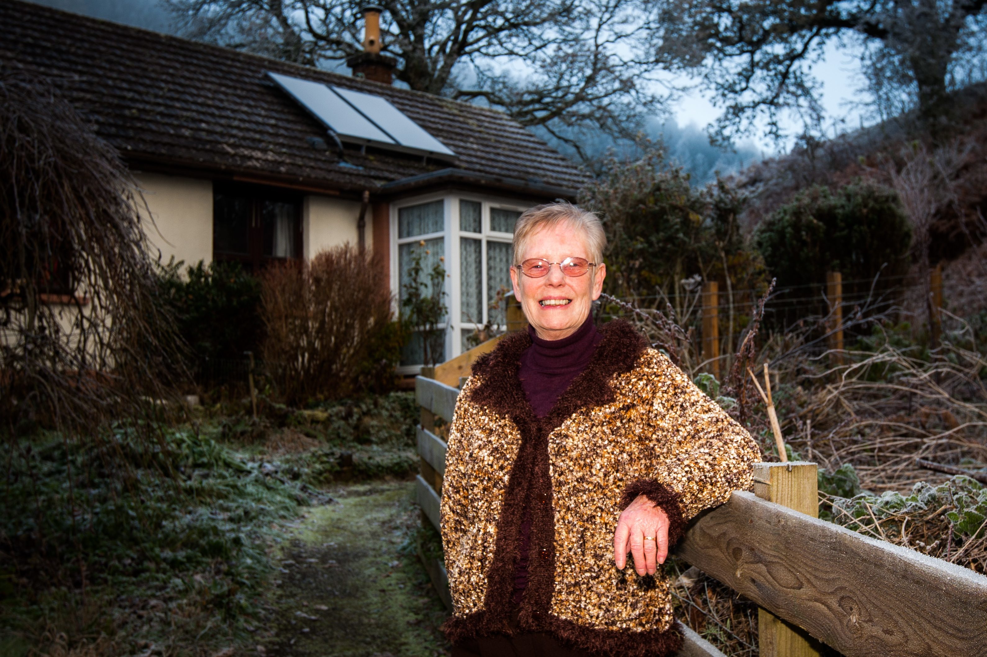 Linda Crookston at her Logierait cottage.