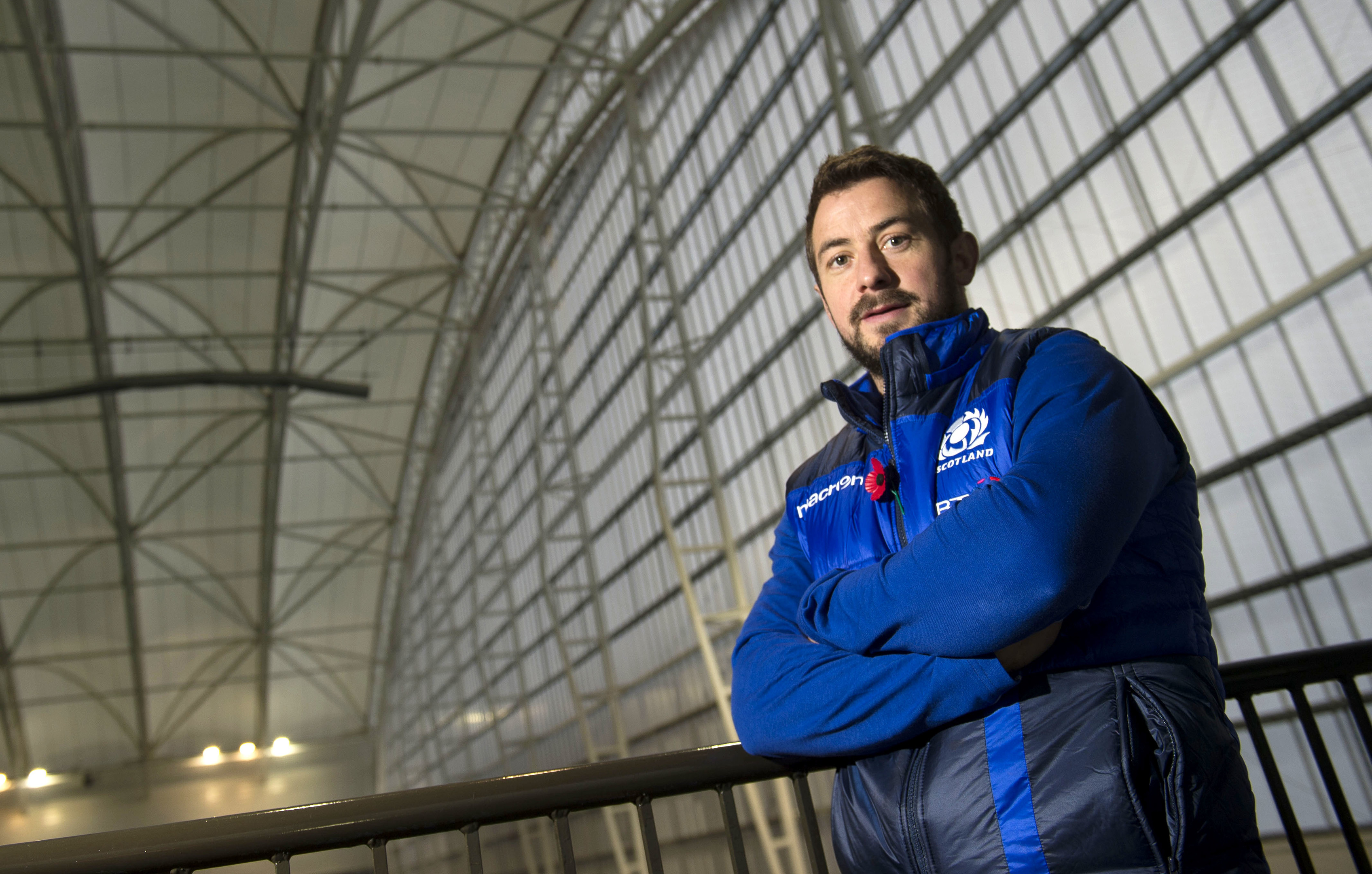 Scotland captain Greig Laidlaw at the national team's new training base at Oriam.