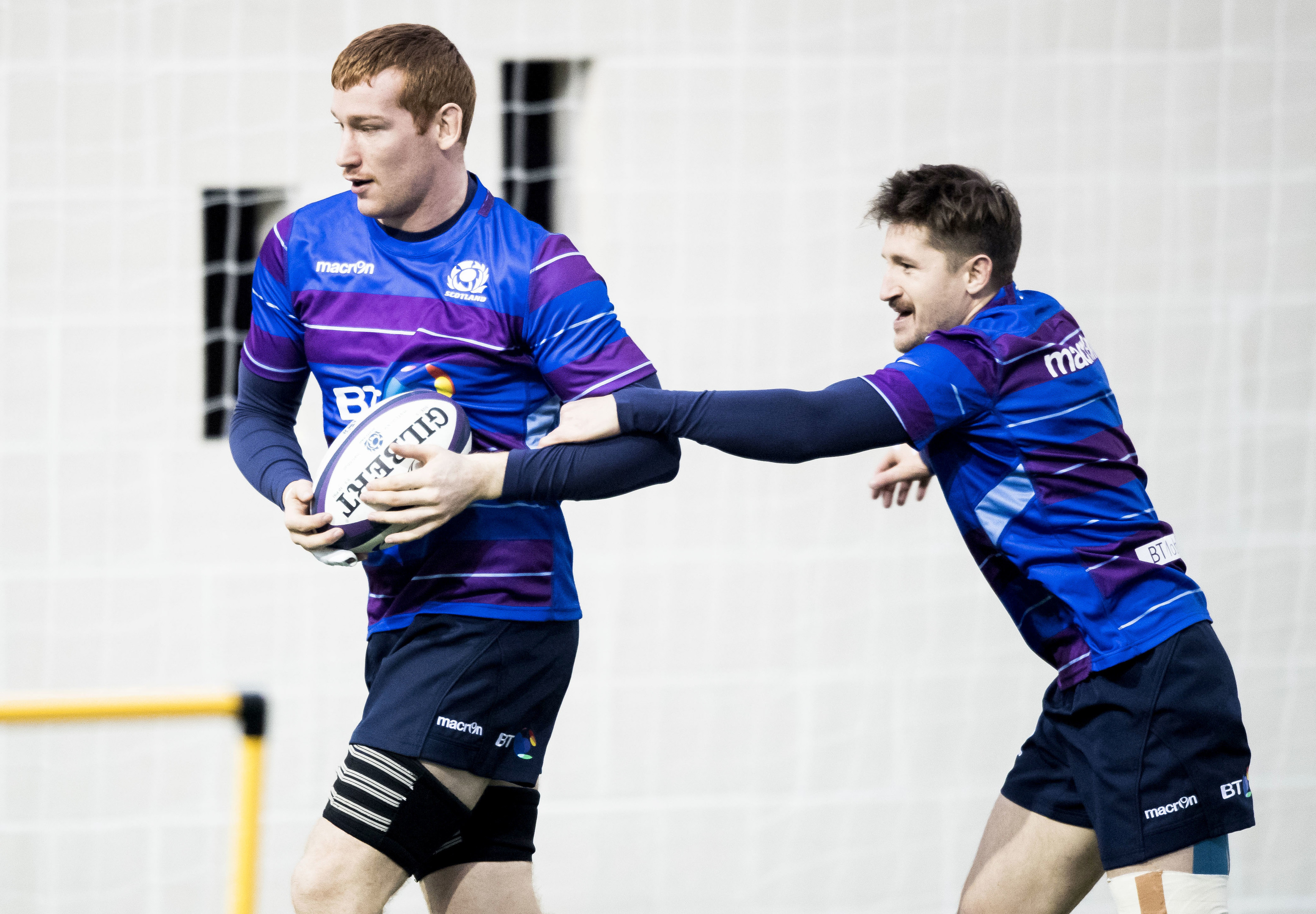 Rob Harley (left) has been brought in to boost Scotland's abrasive side against Georgia.