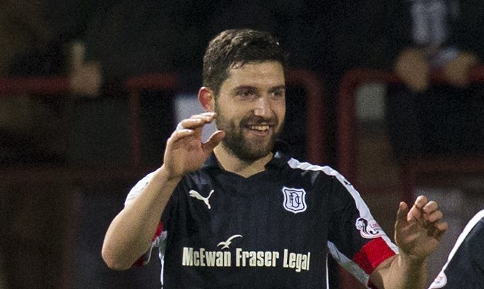 Kosta Gadzhalov celebrates his goal against Inverness last Saturday.