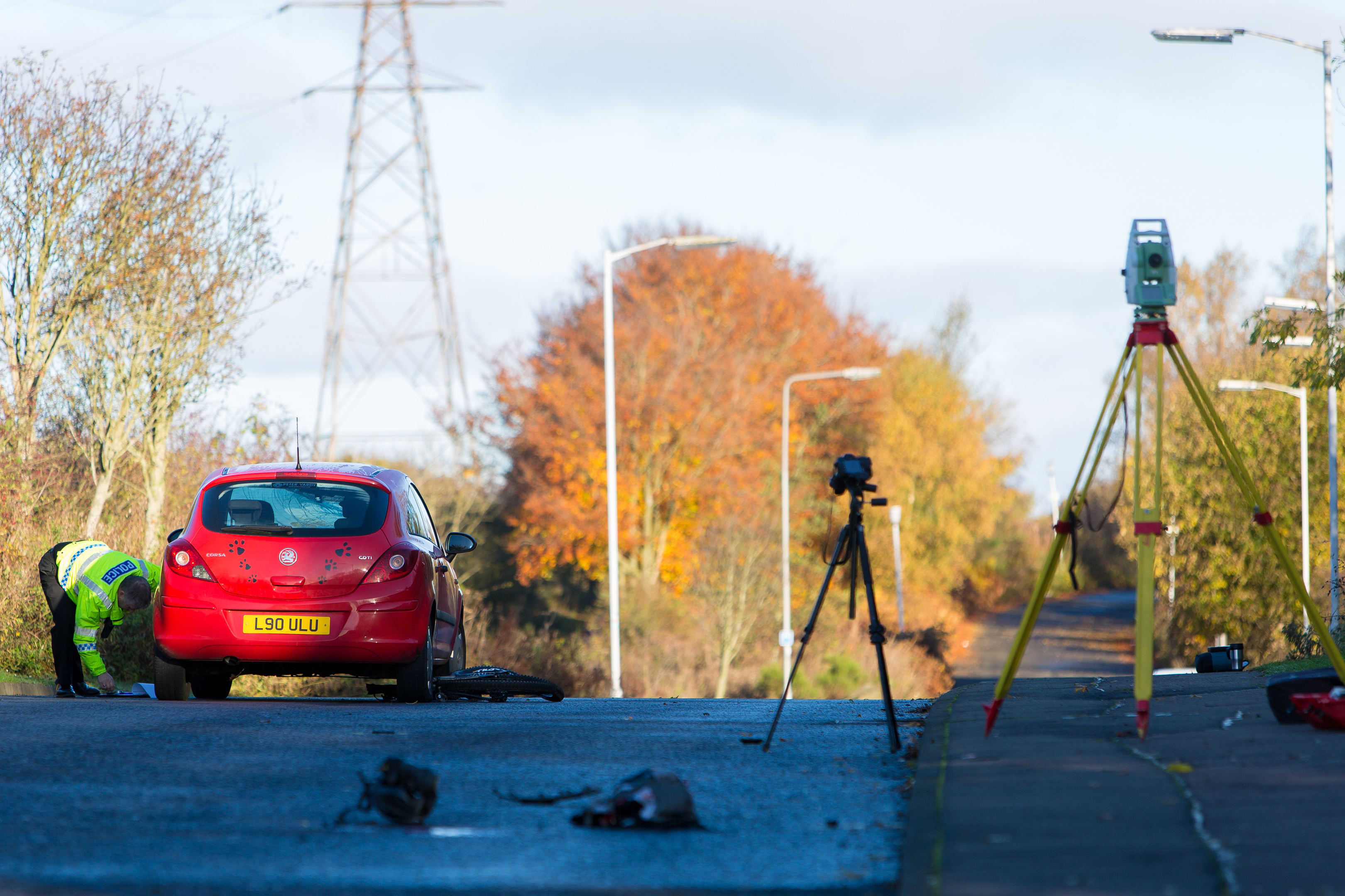 The scene of the accident in Carberry Road