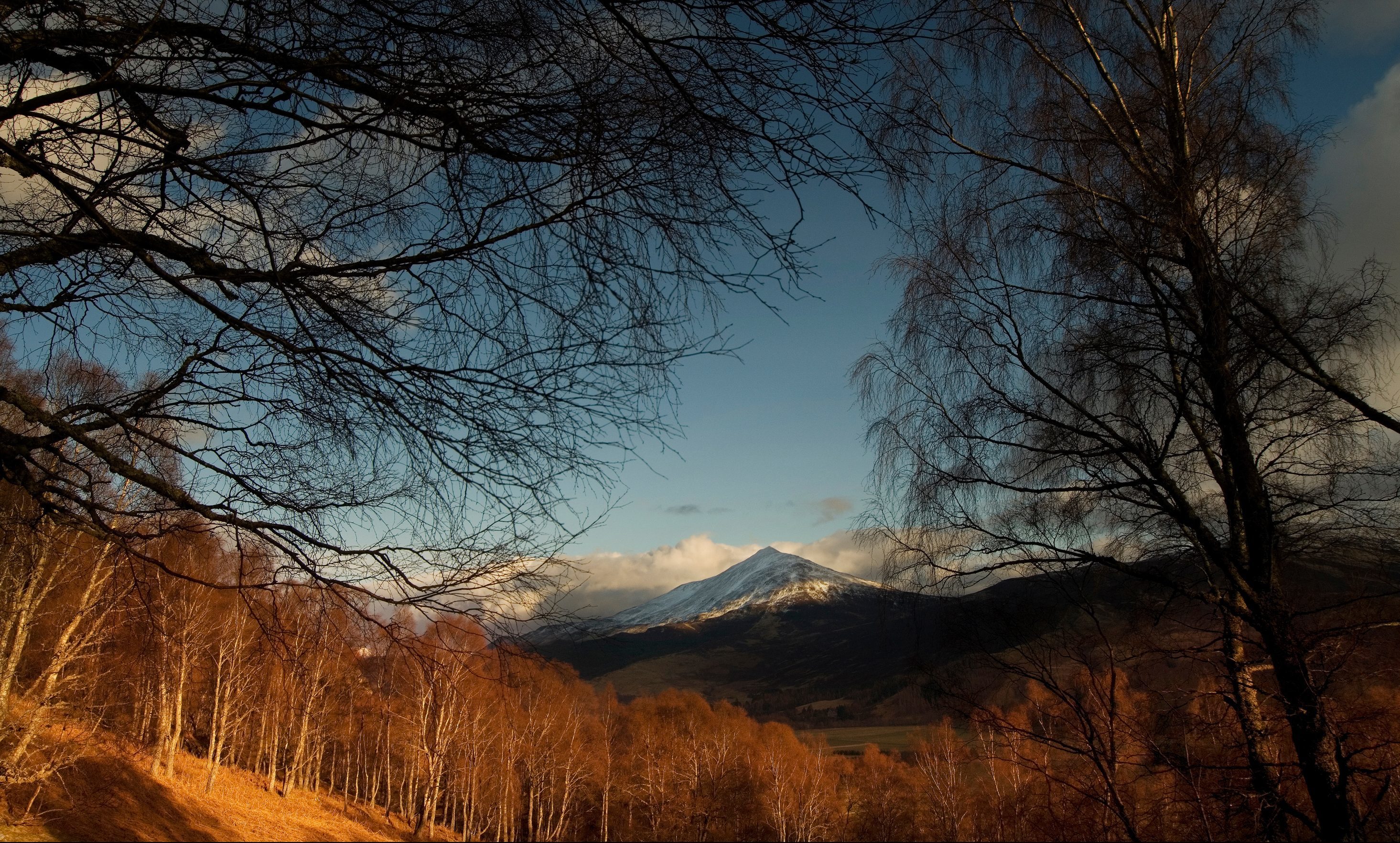 Schiehallion from above Kinloch Rannoch. Thieves targeted parking machines at the foot of the Munro.