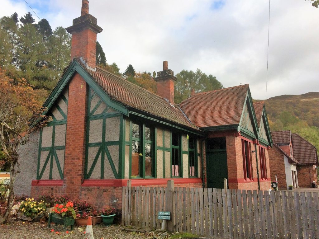At St Fillans Station, walkers can still see many of the original buildings including the station itself, a waiting room, the platforms and the signal box - though the goods yard and shed are gone.