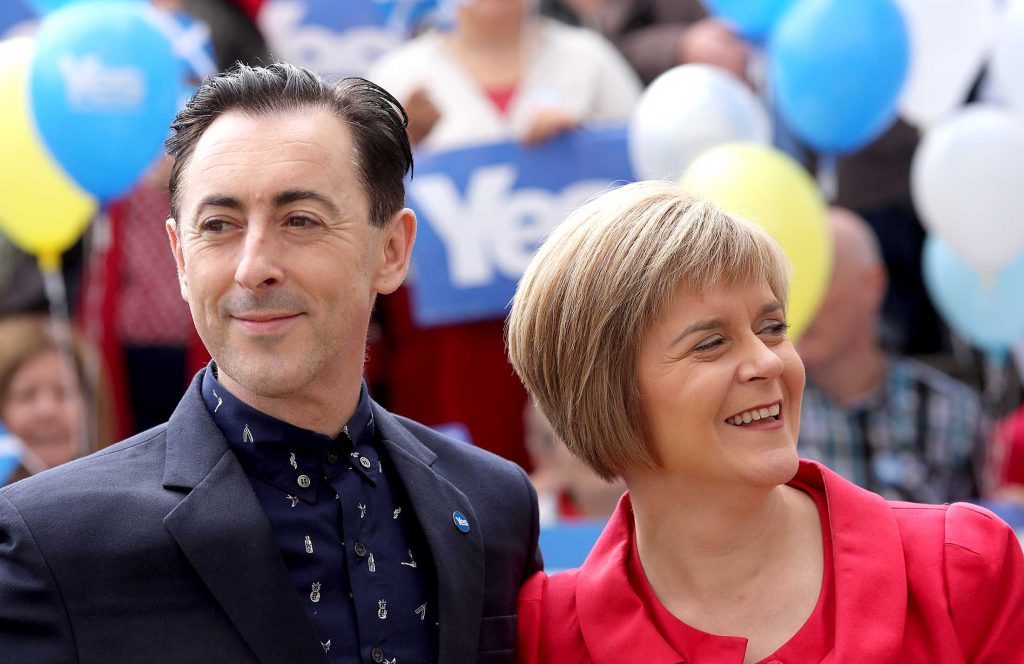 Alan with Nicola Sturgeon.