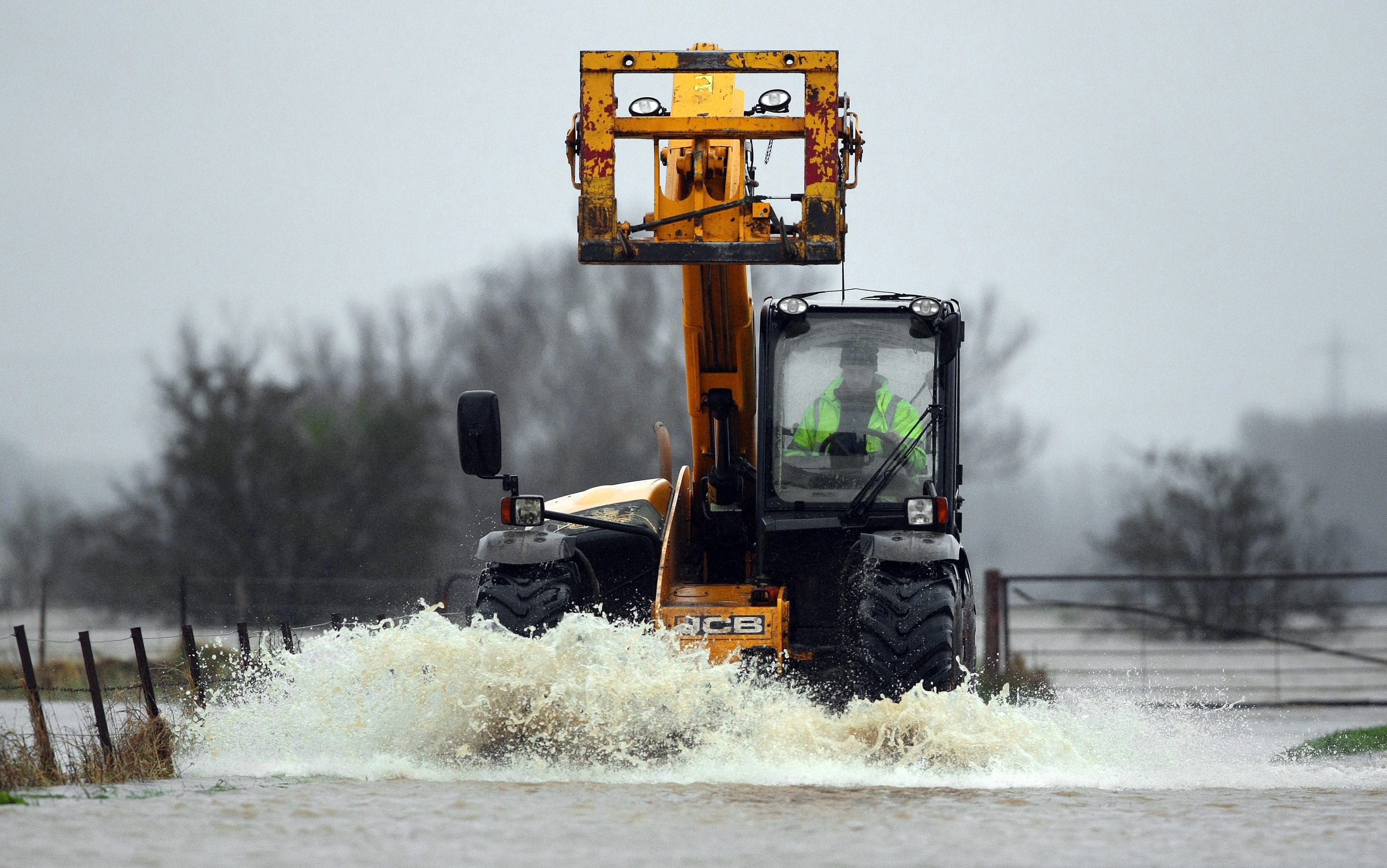 Flooding near Coupar Angus.