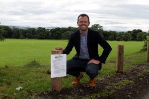 Festival organiser Craig Blyth at Camperdown park.