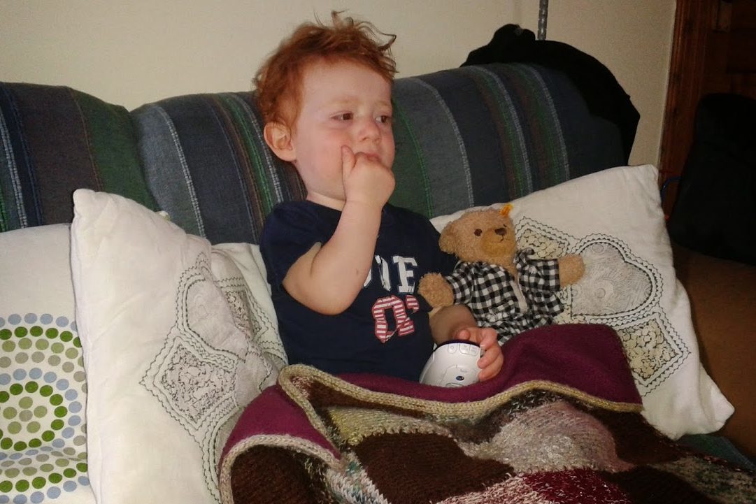 Young Crieff boy Joe Dowse and his favourite teddy, 'Bear Bear'