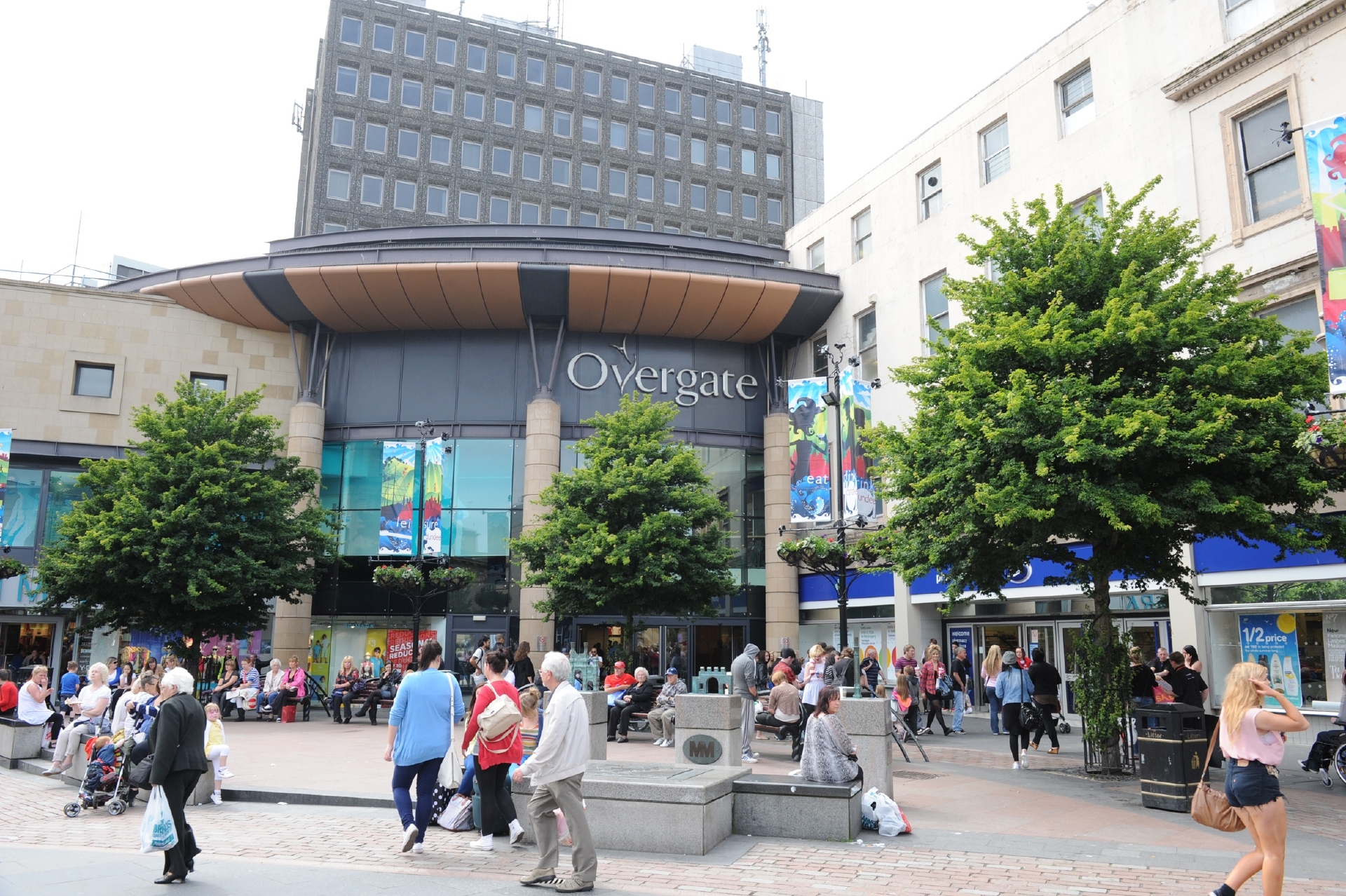 Shoppers in Dundee city centre.