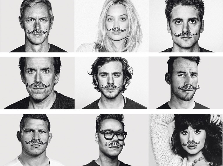 A series of celebrities have backed Movember as a way of raising awareness around men's mental and physical health