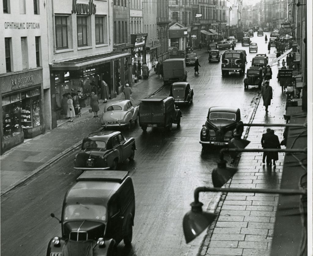 Historic view of High Street, Perth 