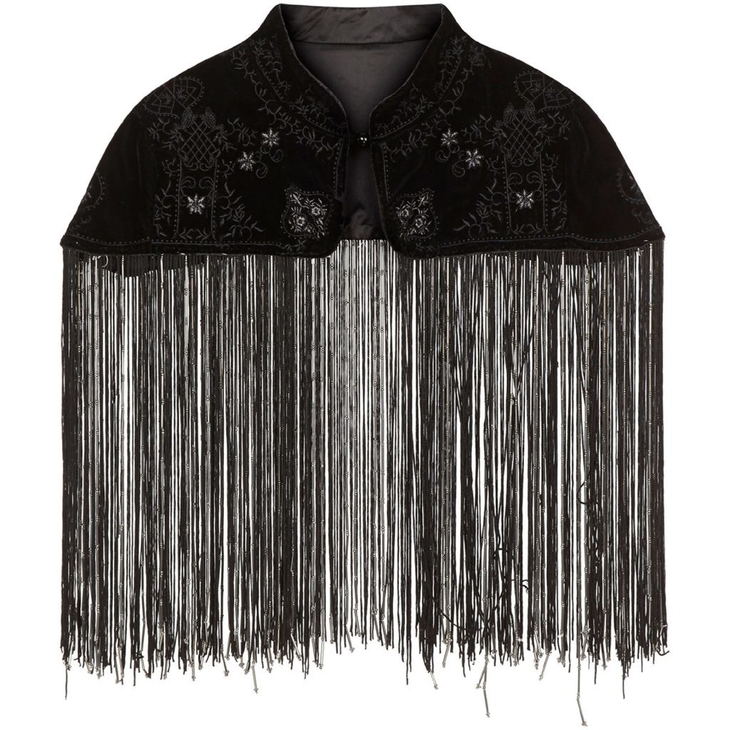 Black tassel cape, £45.