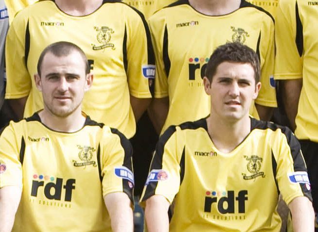 Dave Mackay and Liam Fox in their Livingston days.