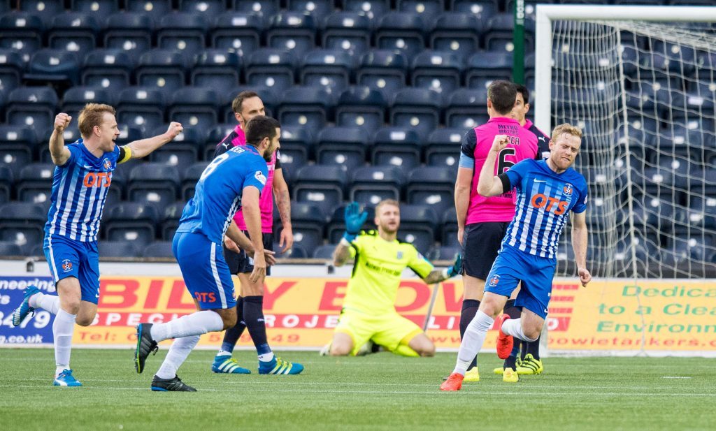 One of the Kilmarnock goals against Dundee.
