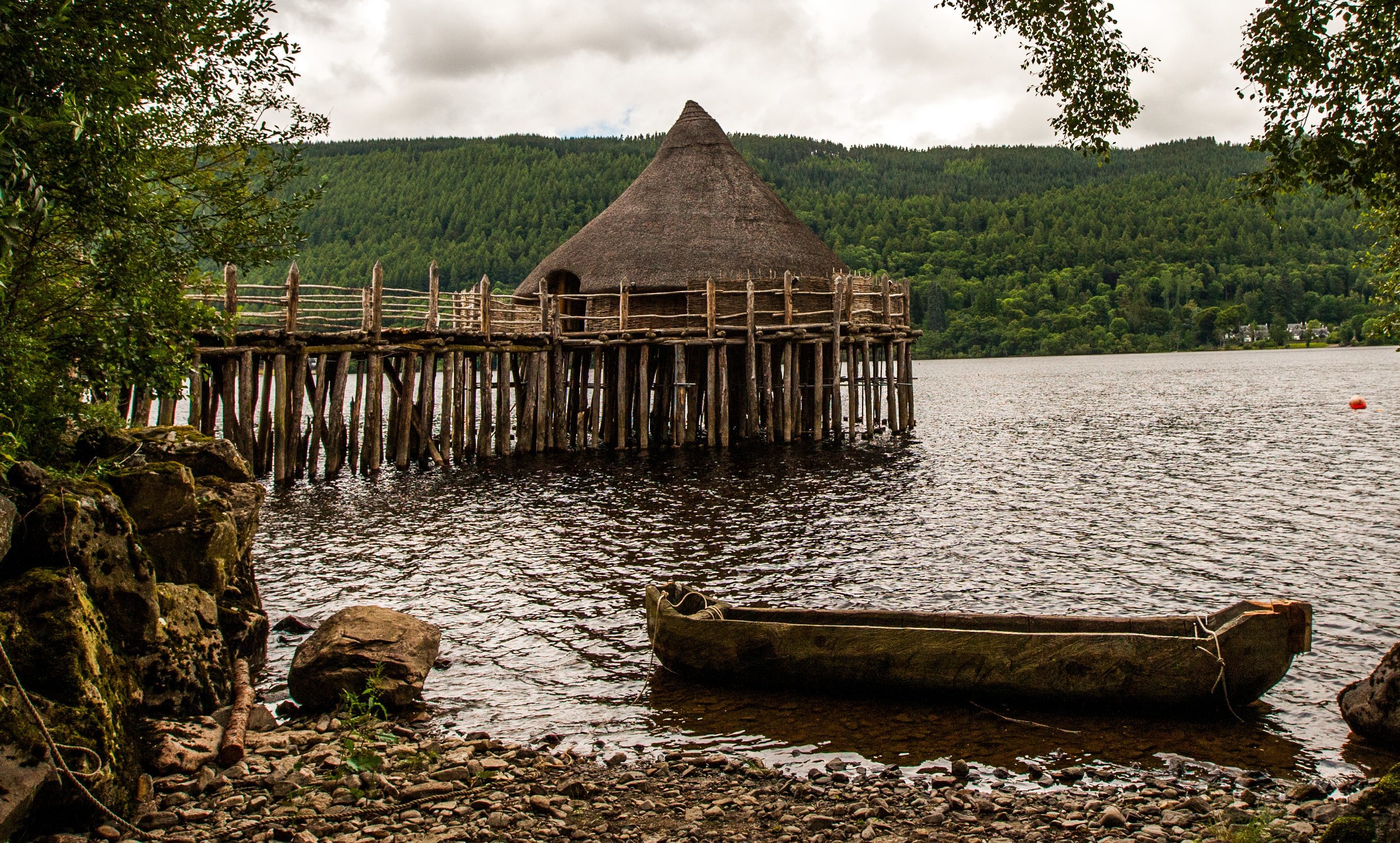 The Scottish Crannog Centre at Loch Tay.