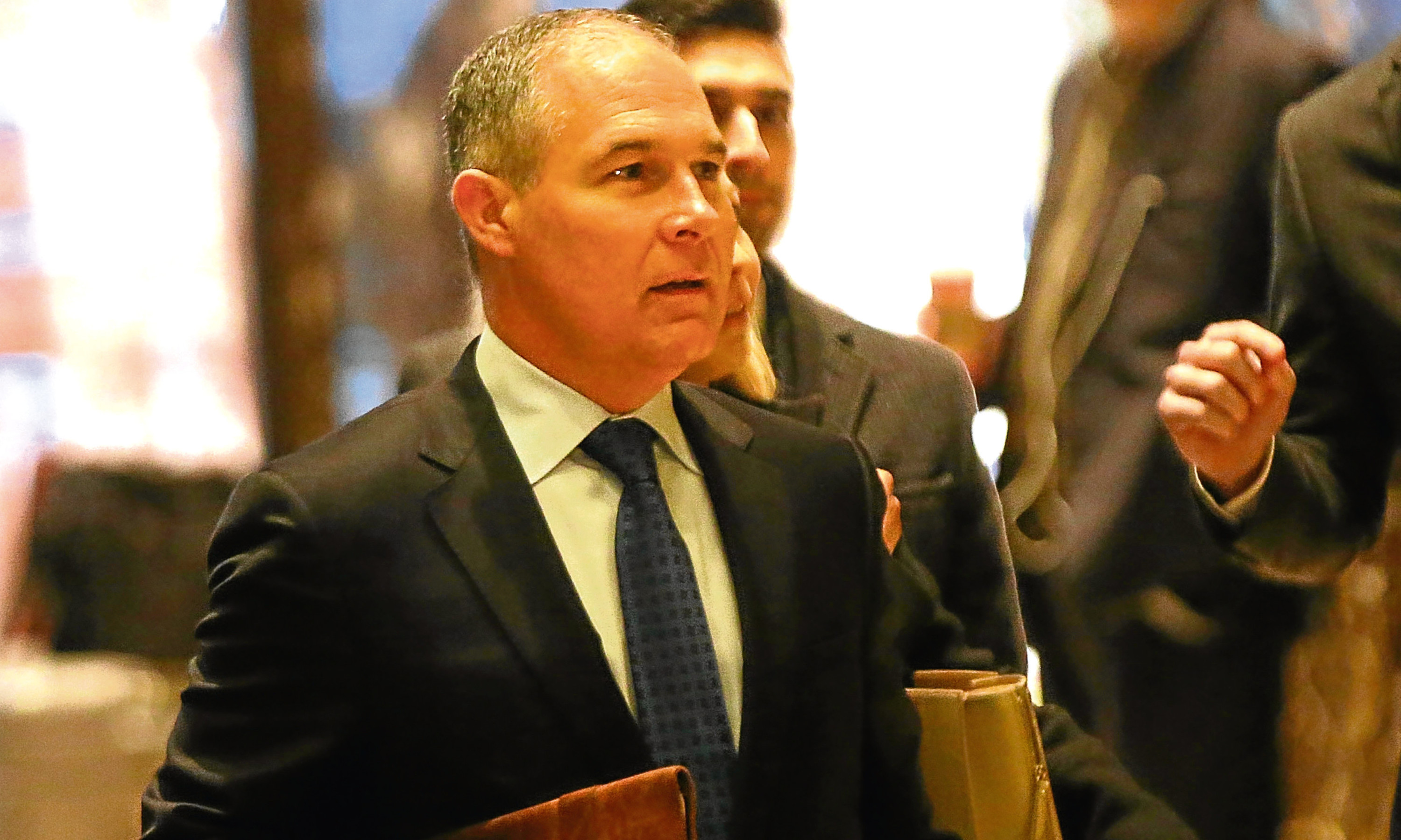 Scott Pruitt is in the process of suing the American Environmental Protection Agency  which he has just been made head of by Donald Trump.