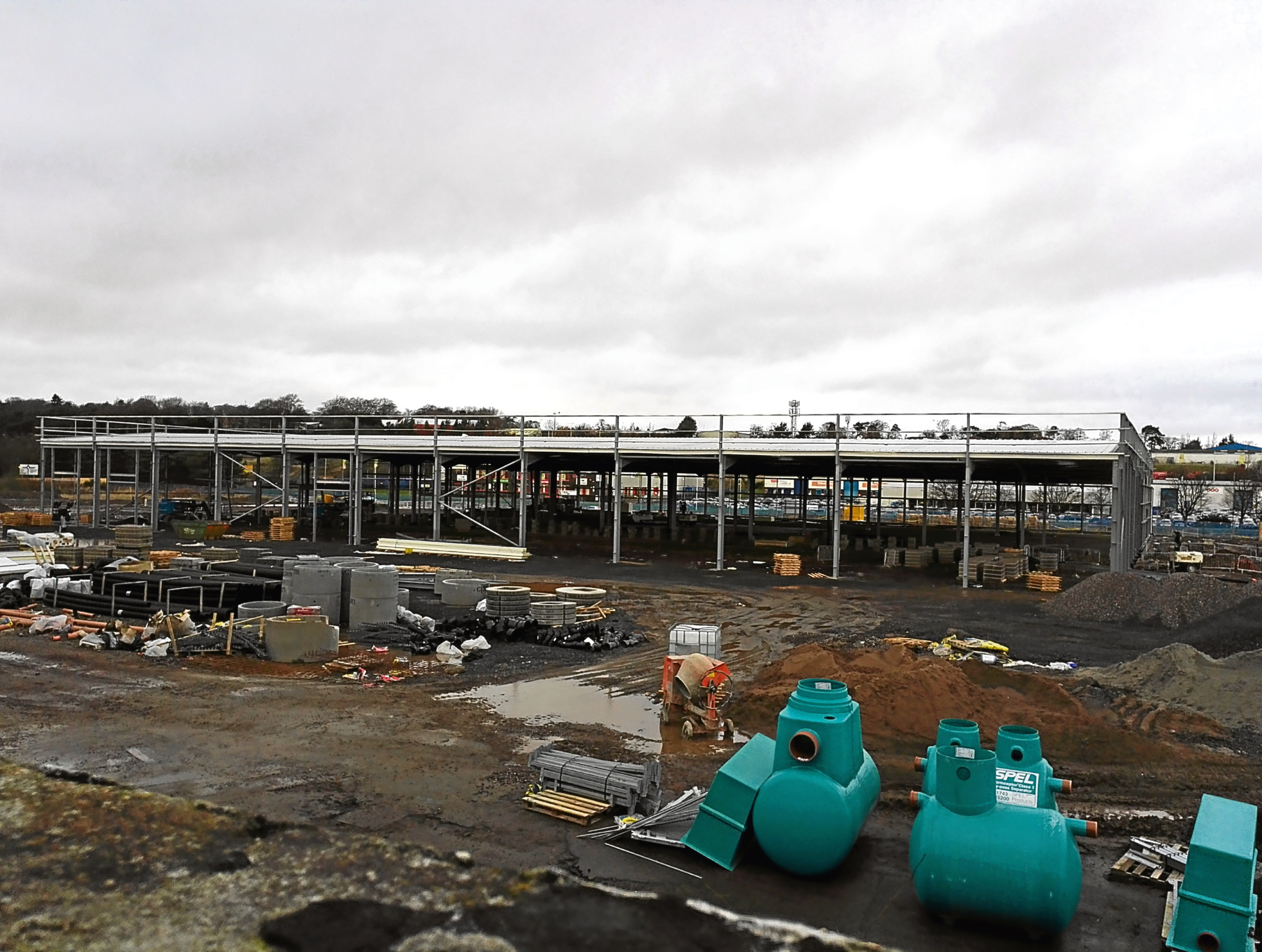 Progress on Peter Vardy's new multi-million pound CarStore development in Dundee