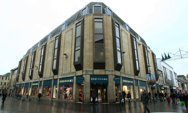 The Debenhams store, High Street, Perth