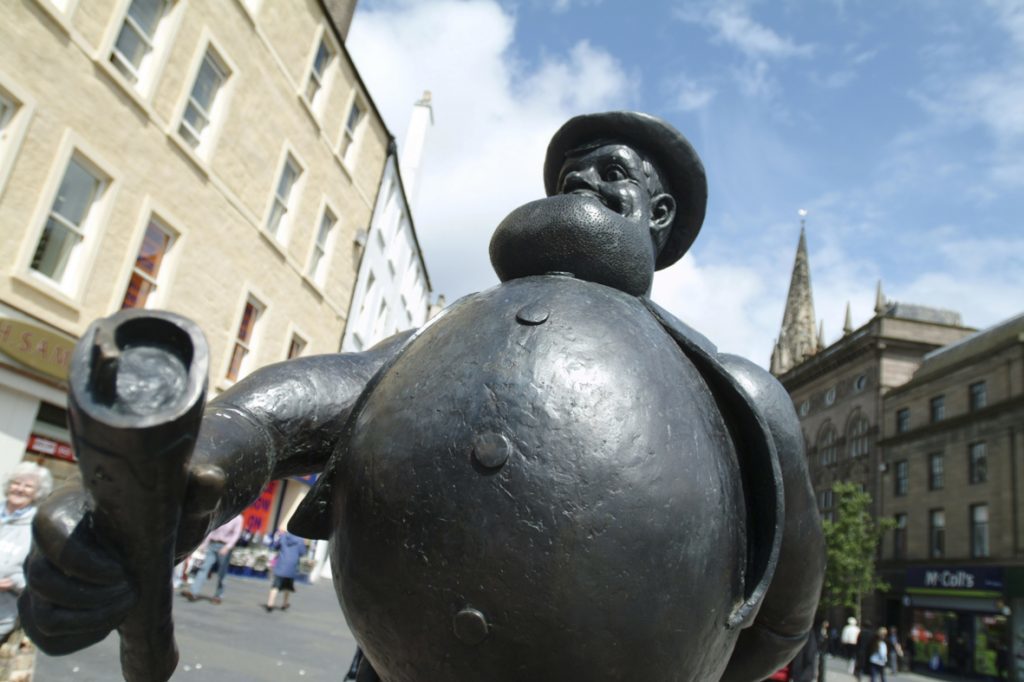 Desperate Dan - a focal point in Dundee city centre