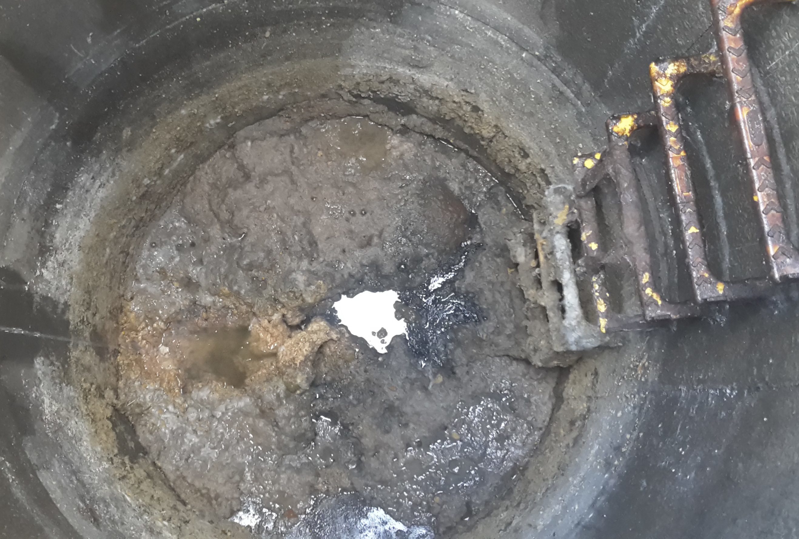 A fatberg collected at a Scottish Water facility near Dundee's waterfront