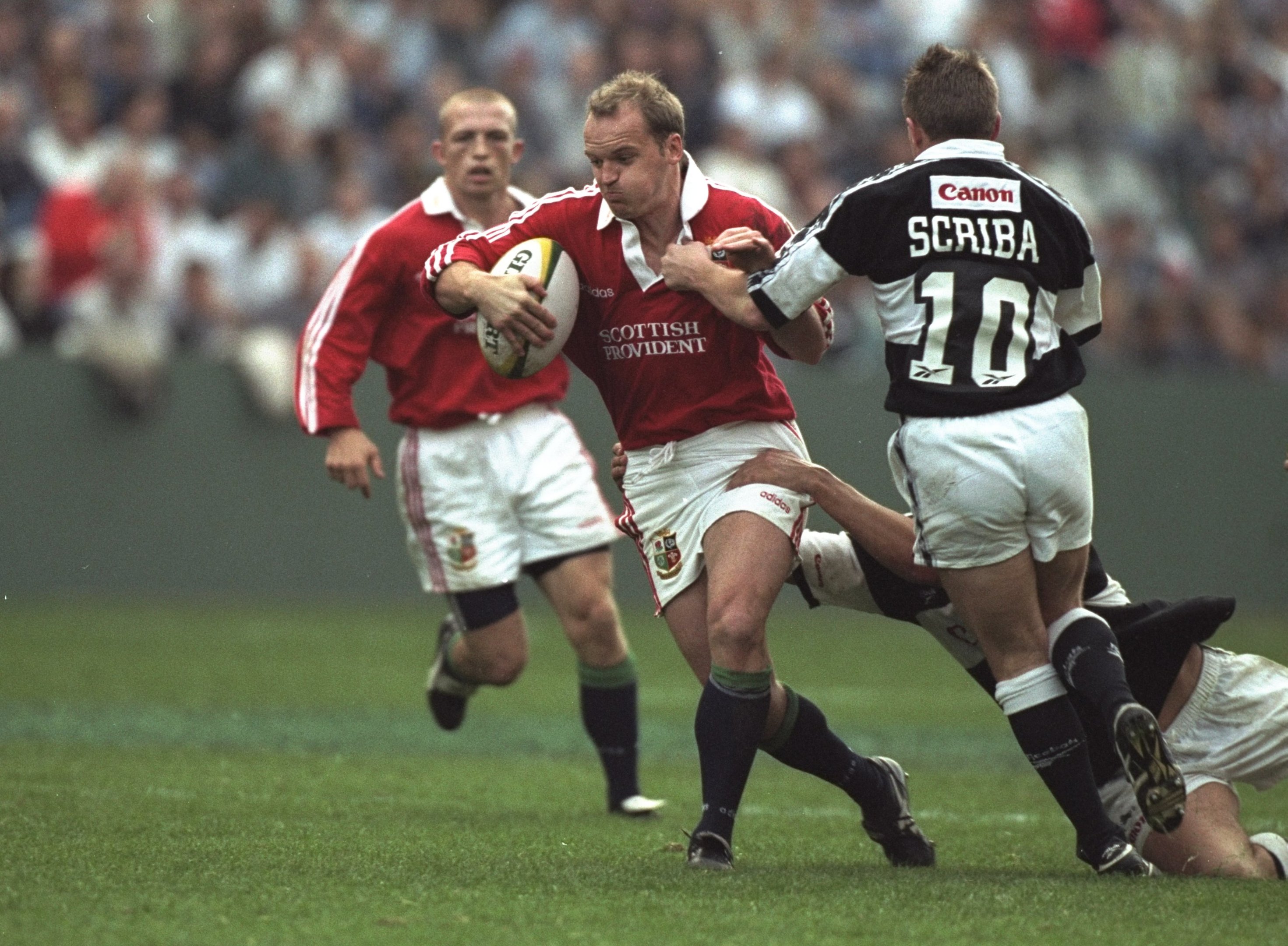 Gregor Townsend playing for the Lions during the 1997 Tour to South Africa.