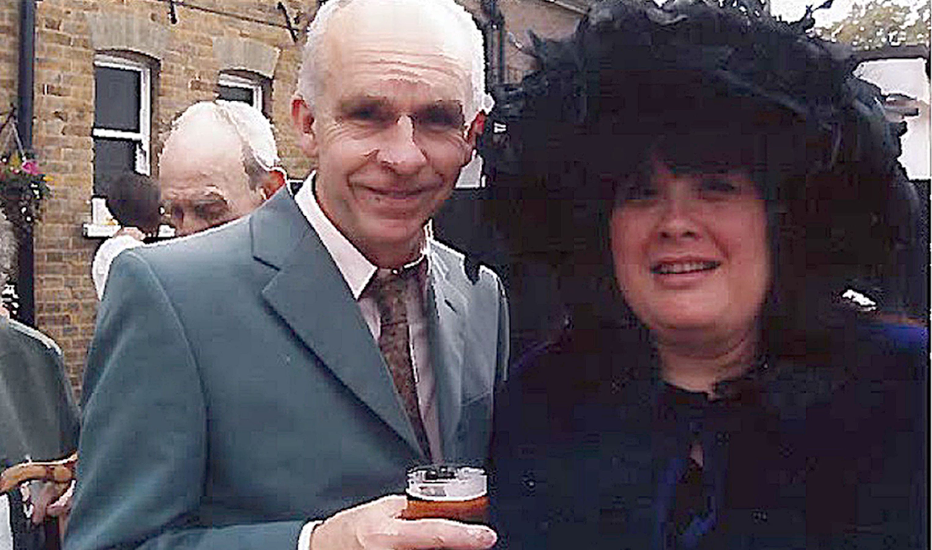Andrew Lane with his wife Sue,.